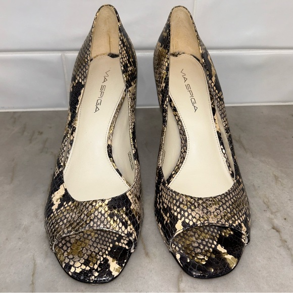 Via Spiga Snakeskin heels size 7.5 - Picture 9 of 12